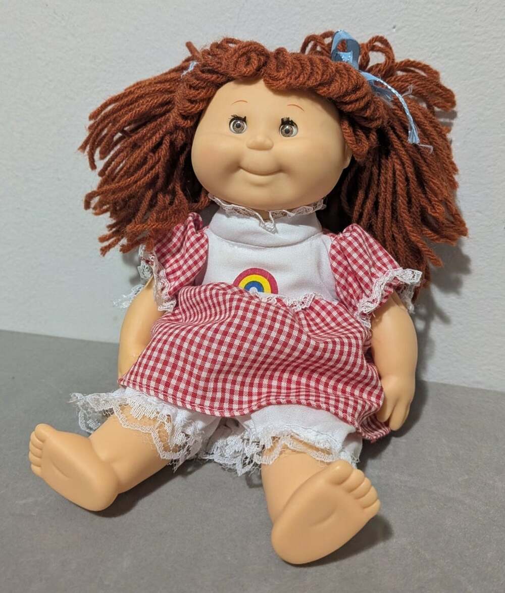Vintage 1984 Heavenly Kids Doll 10" Rainbow Gingham Dress Leonardo KY